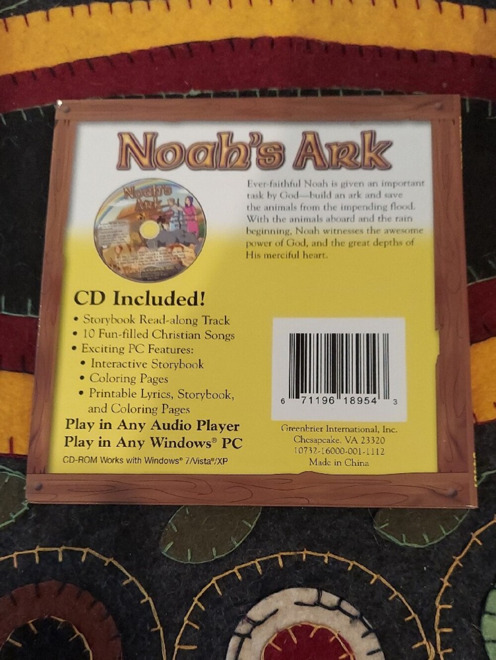 ❤️ Children's Read-Along Bible Story Book & CD Set Of 8 - Picture 12 of 13